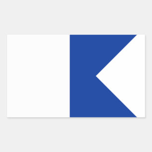 Adesivo Retangular Sinalizador de sinal alfa