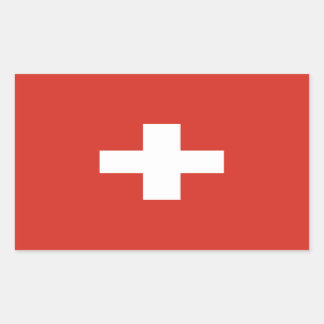 Adesivo Retangular Sinalizador de suiça