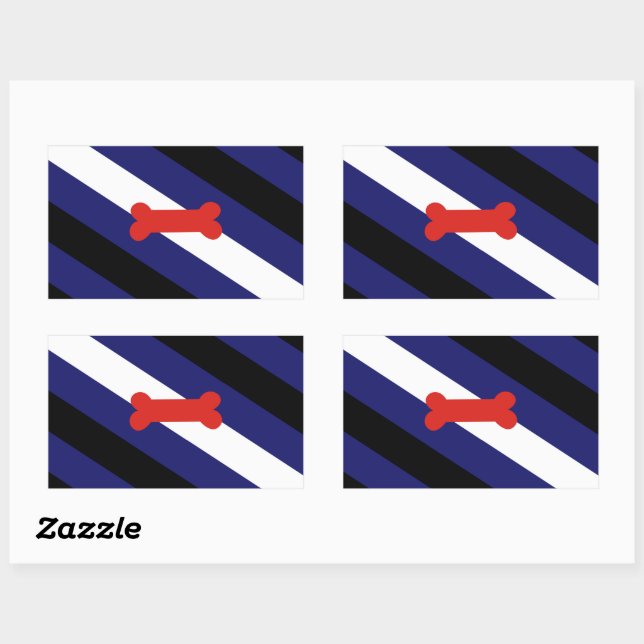 Adesivo Retangular Sinalizador do Orgulho de Brincadeiras (Folha)