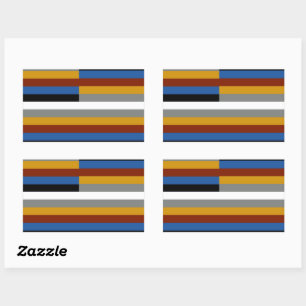 Adesivo Retangular Sinalizador do Orgulho de Freak