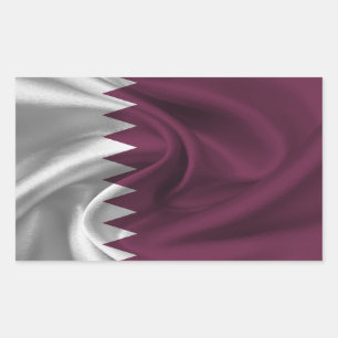 Adesivo Retangular Sinalizador do Qatar