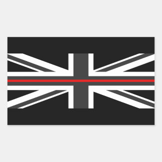 Adesivo Retangular Sinalizador Fino Red Line UK