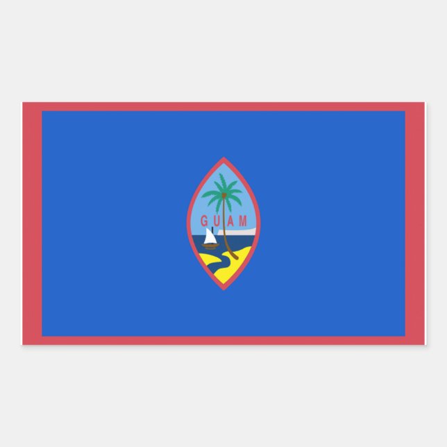 Adesivo Retangular Sinalizador Guam (Frente)
