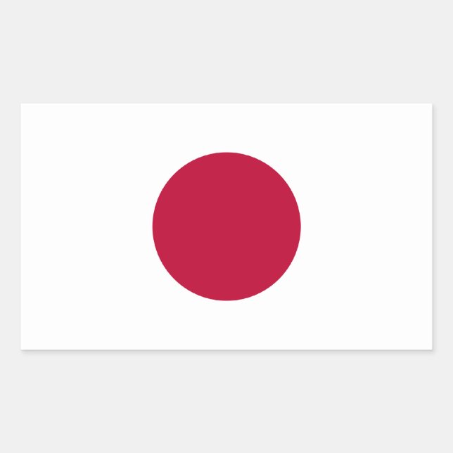 Adesivo Retangular Sinalizador Japão/Japonês (Frente)