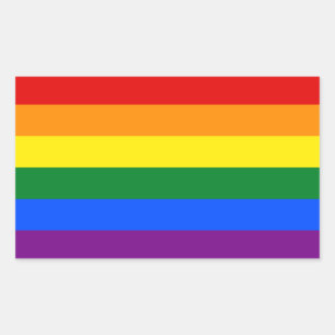 Adesivo Retangular Sinalizador LGBT Orgulho gay