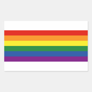 Adesivo Retangular Sinalizador Orgulho gay