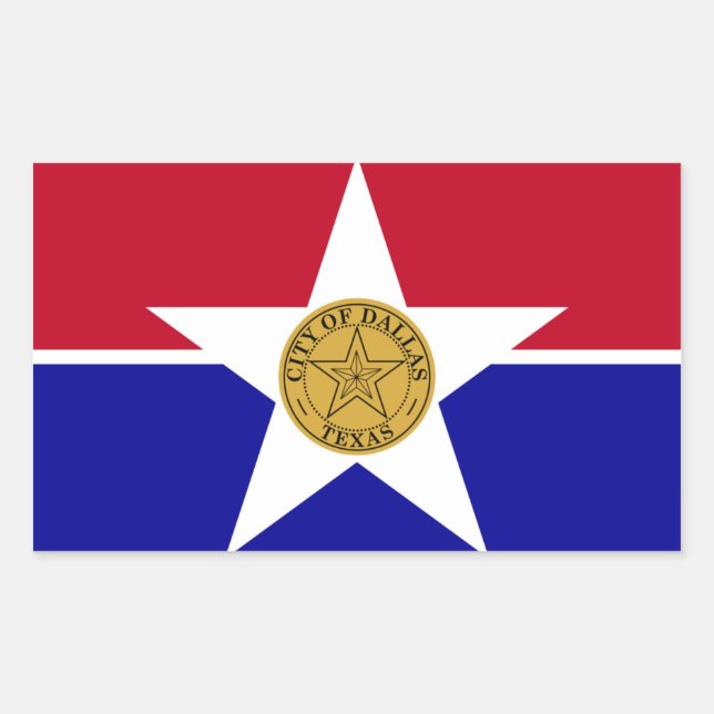 Adesivo Retangular Sinalizador Quatro Dallas (Frente)