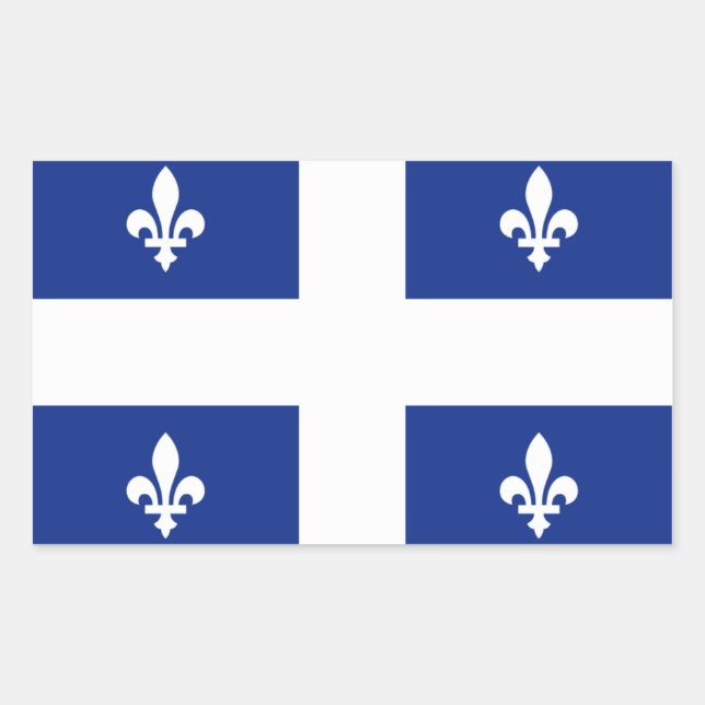 Adesivo Retangular Sinalizador "Quebec" (Frente)