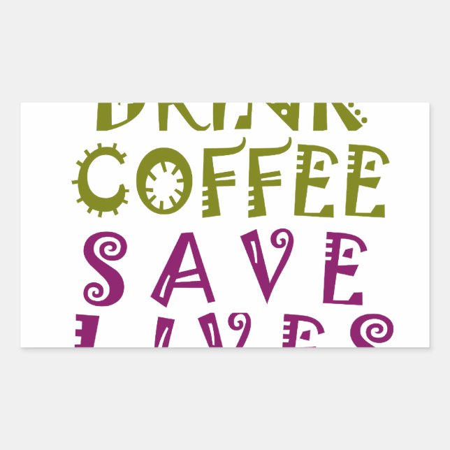 Adesivo Retangular Sip, Snap Repetir Buscando Cafeína Selifa design (Frente)