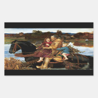 Sir Isumbras no Ford c. 1857 por John Millais