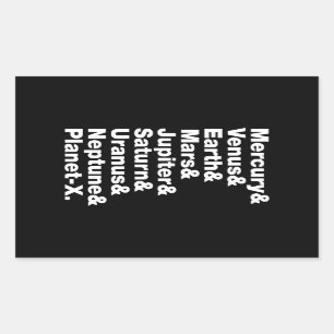 Adesivo Retangular Sistema Solar