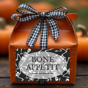 Adesivo Retangular Skeletons BONE APPÉTIT
