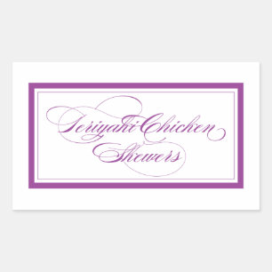 Adesivo Retangular Skewers da galinha de Custom_Teriyaki