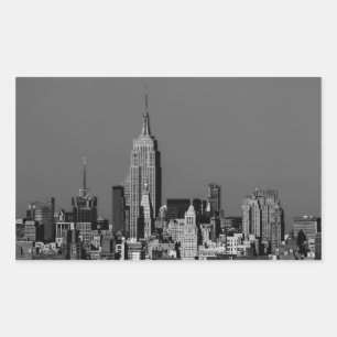 Adesivo Retangular Skyline de Manhattan da Nova Iorque
