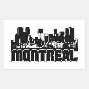 Adesivo Retangular Skyline de Montreal