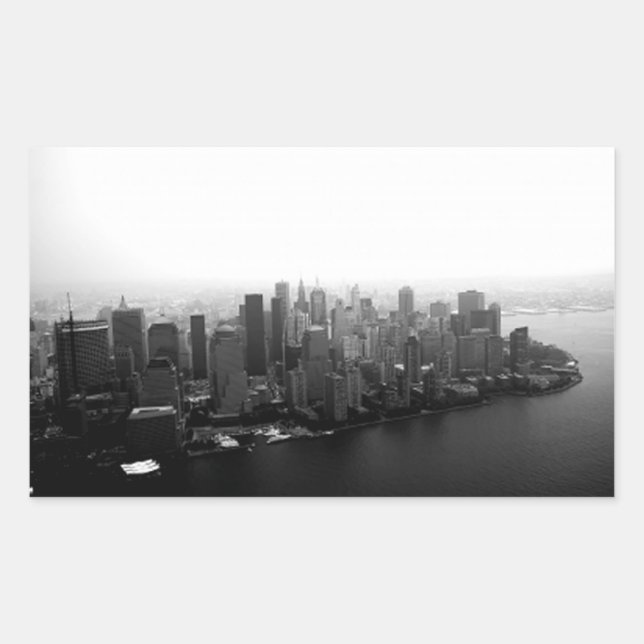 Adesivo Retangular Skyline Nova York (Frente)
