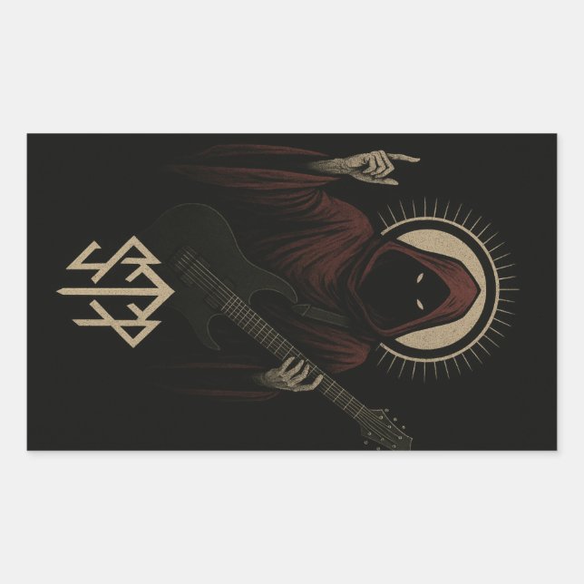 Adesivo Retangular Sleep token vibes (Frente)