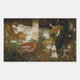 Adesivo Retangular Sleeping Beauty (Elegant Scene of Love & Romance)