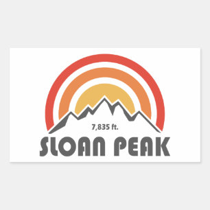 Adesivo Retangular Sloan Peak Washington