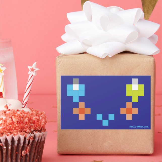 Adesivo Retangular Smile4Mãe Sticker (Festa)