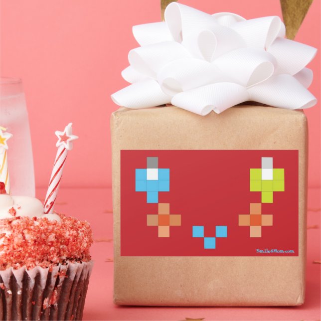 Adesivo Retangular Smile4Mãe Sticker (Festa)