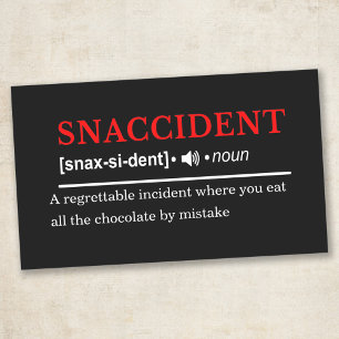 Adesivo Retangular Snaccident - Definição de Dicionário Personalizáve