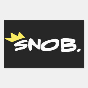 Adesivo Retangular Snob Stickers