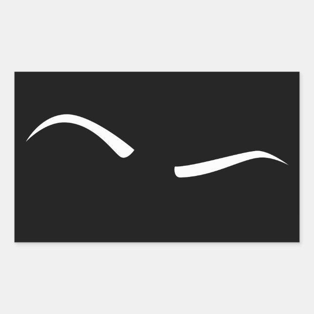 Adesivo Retangular sobrancelha Levantada (Branca) (Frente)