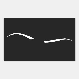 Adesivo Retangular sobrancelha Levantada (Branca)