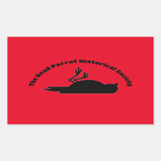 Adesivo Retangular Sociedade Histórica de Papagaio morto - O Sticker