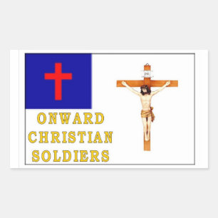 ADESIVO RETANGULAR SOLDADOS CRISTÃOS A SEGUIR
