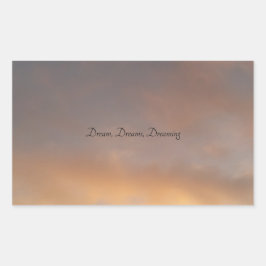 Adesivo Retangular Sonho, Sonhos, Sonho