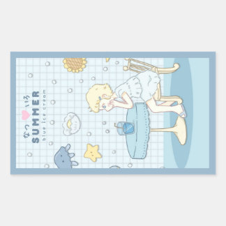 Adesivo Retangular 🌊✩ Sonhos de Verão no Mar ✩🌊