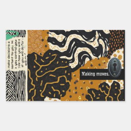 Adesivo Retangular Sophisticated Luxury African Asian Caribbean