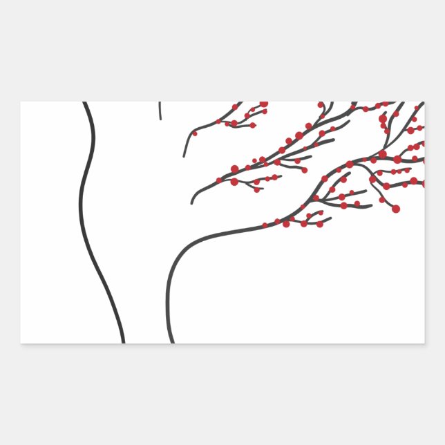 Adesivo Retangular Soprando o vento (Frente)