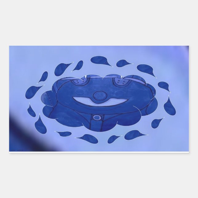 Adesivo Retangular Sorria de Hanbir. (Frente)