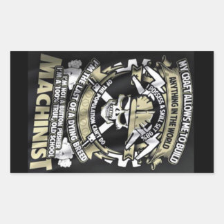 Adesivo Retangular Sou um Machinista