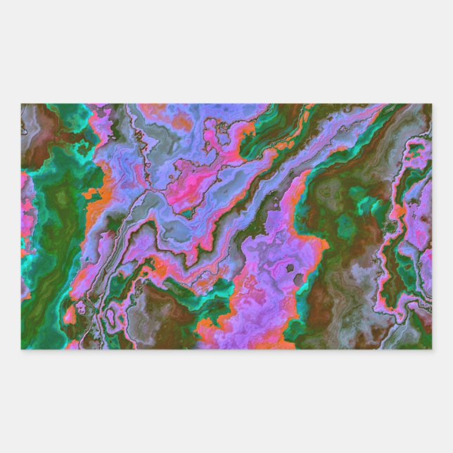 Adesivo Retangular Sour Marble (Frente)