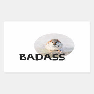 Adesivo Retangular Sparrow - Badass