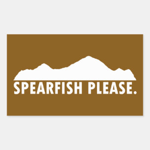 Adesivo Retangular Spearfish Dakota do Sul Por favor