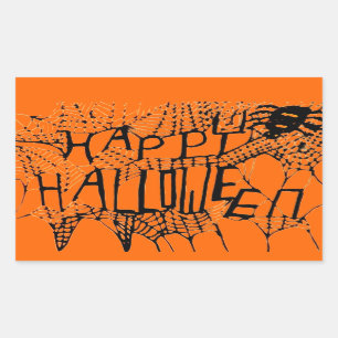 ADESIVO RETANGULAR SPIDER HELLOWEEN SPIDER