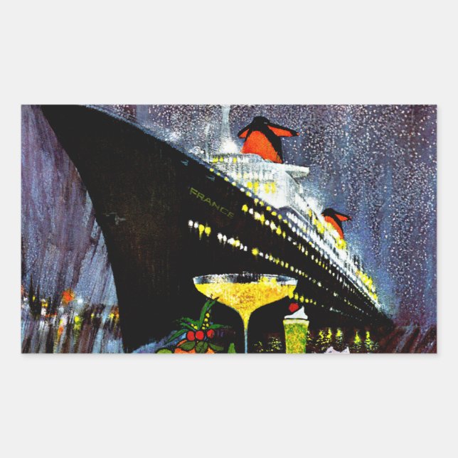 Adesivo Retangular ss França com Champagne (Frente)