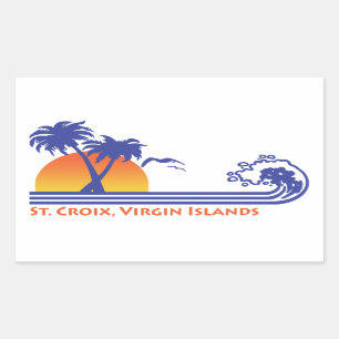 Adesivo Retangular St. Croix Virgin Islands