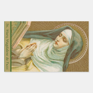 Adesivo Retangular St Mary Magdalene de Pazzi (JM 45)