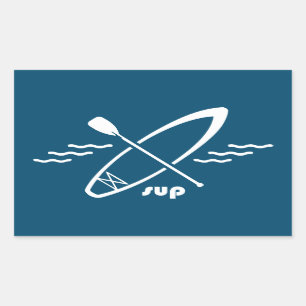 Adesivo Retangular Standup Paddleboard