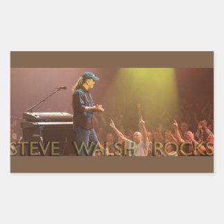 Adesivo Retangular Steve Walsh Rocks Stickers