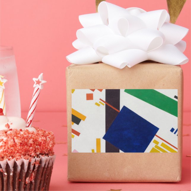 Adesivo Retangular Sticker Abstrato de Arte do Kazimir Malevich (Festa)