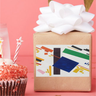 Adesivo Retangular Sticker Abstrato de Arte do Kazimir Malevich