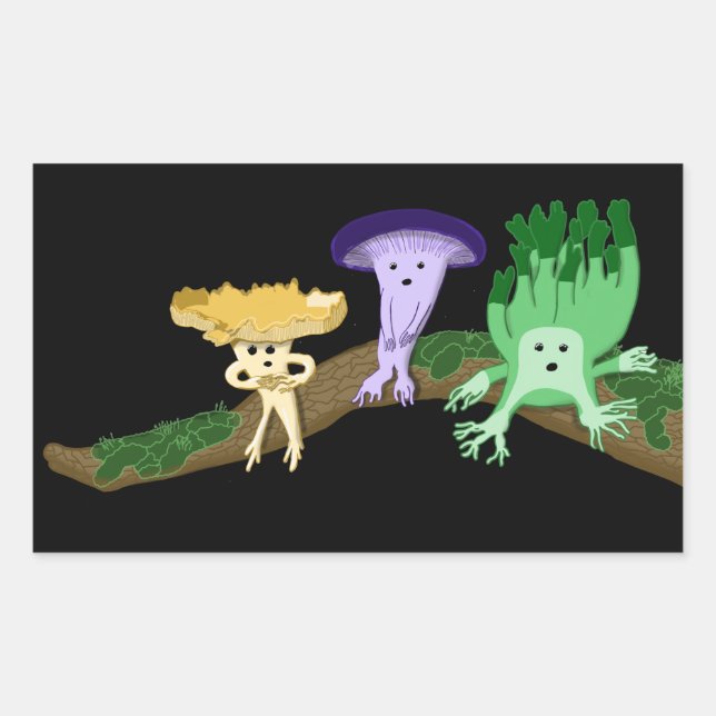 Adesivo Retangular Sticker Amigos da Floresta (Frente)