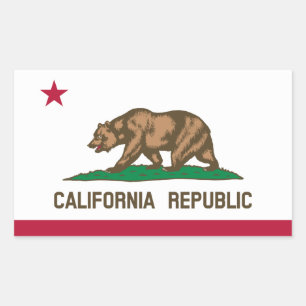 Adesivo Retangular Sticker California*